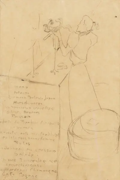 The Milliner at Madame Renée Vert Henri de Toulouse-Lautrec